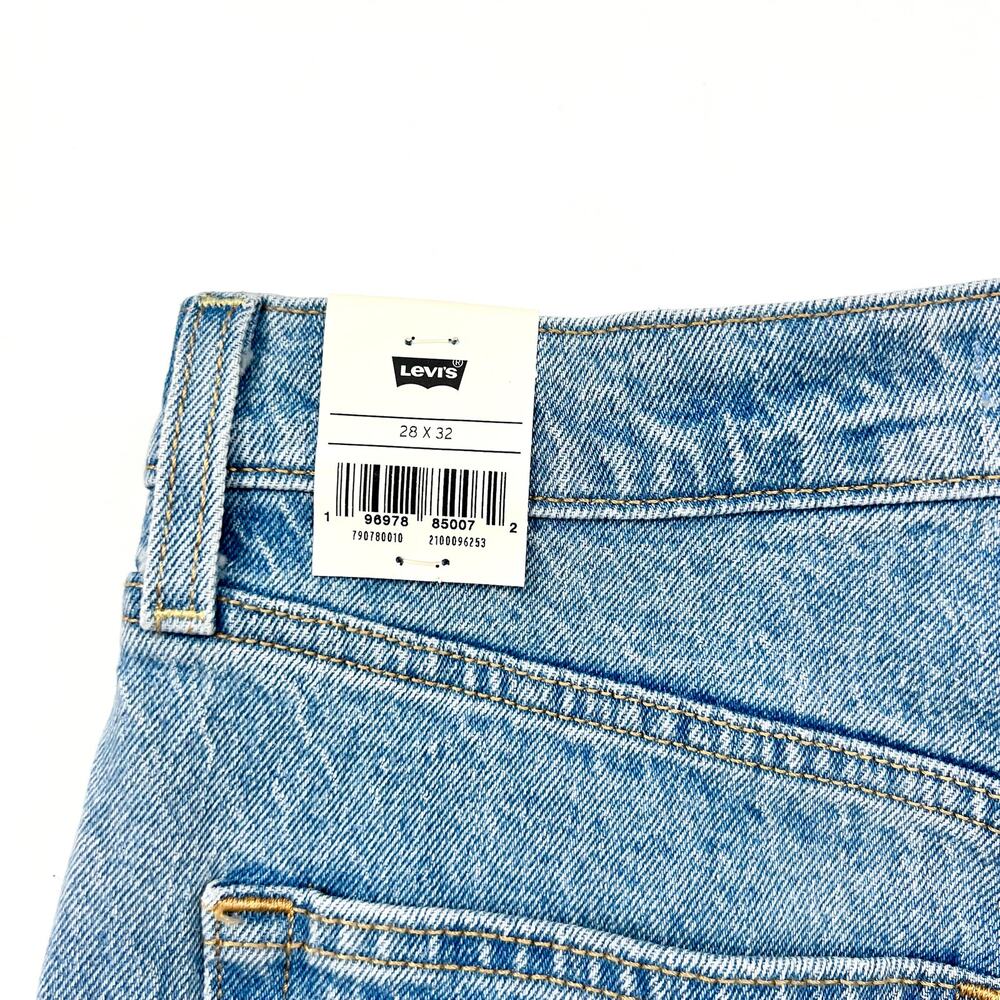 LEVI'S Womens Ribcage Straight Leg Jeans 28x32 Size 6 Light Wash 79078-0010 NWT - Picture 10 of 14